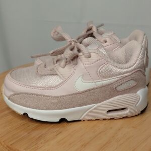 Nike Kids Light Pink and White Sneakers